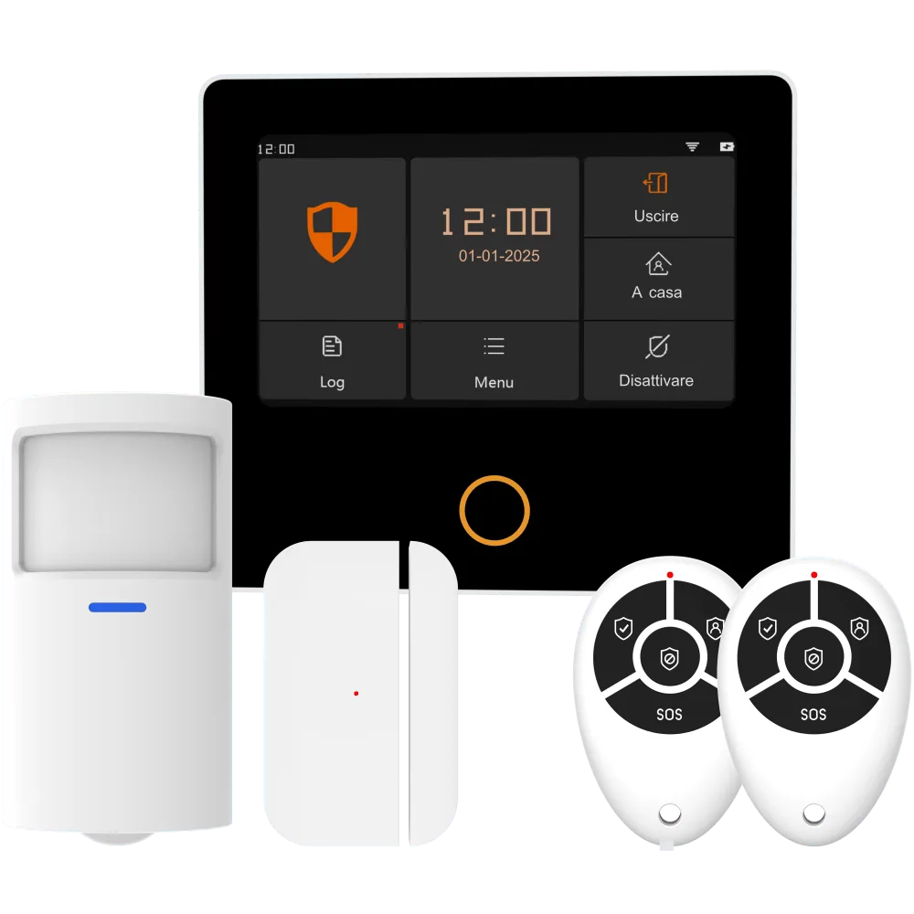 Kit antifurto Axora WiFi 4G con centrale e accessori